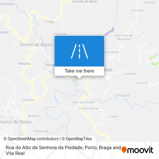 Rua do Alto da Senhora da Piedade mapa