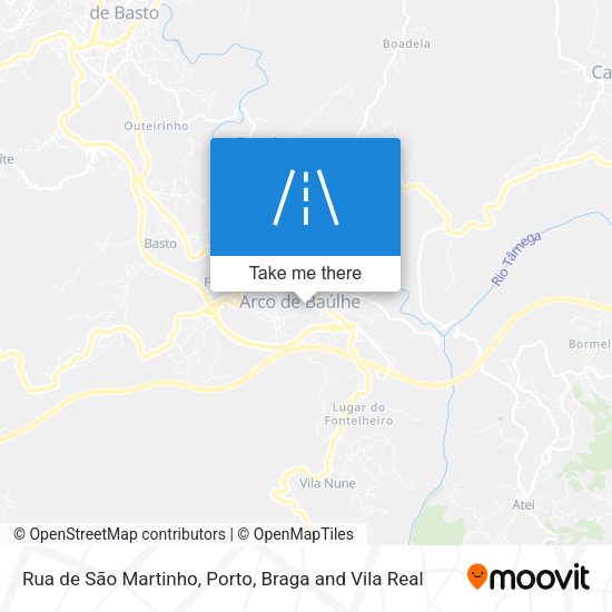 Rua de São Martinho mapa