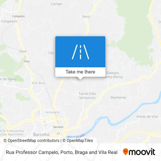 Rua Professor Campelo map