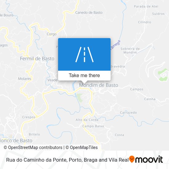 Rua do Caminho da Ponte map