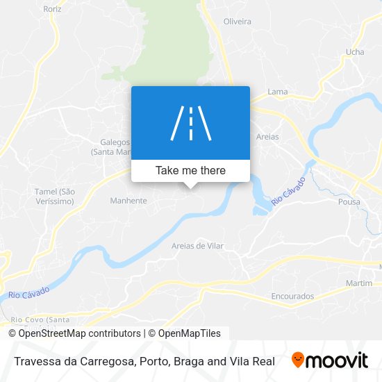 Travessa da Carregosa mapa