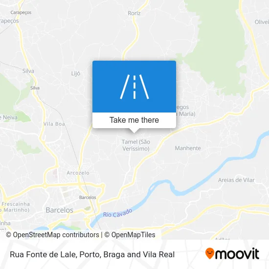 Rua Fonte de Lale map