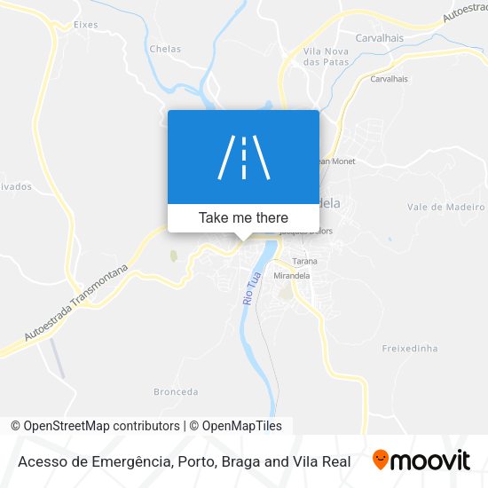 Acesso de Emergência mapa