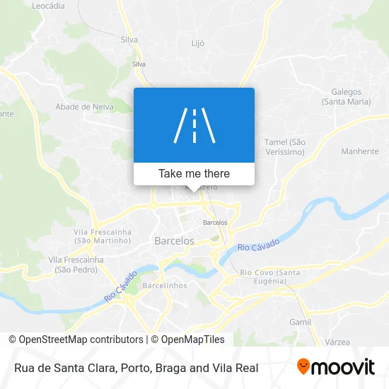 Rua de Santa Clara map