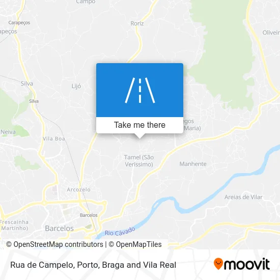 Rua de Campelo map