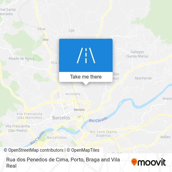 Rua dos Penedos de Cima map
