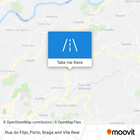 Rua do Fôjo map