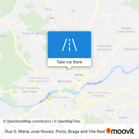Rua D. Maria José Novais mapa