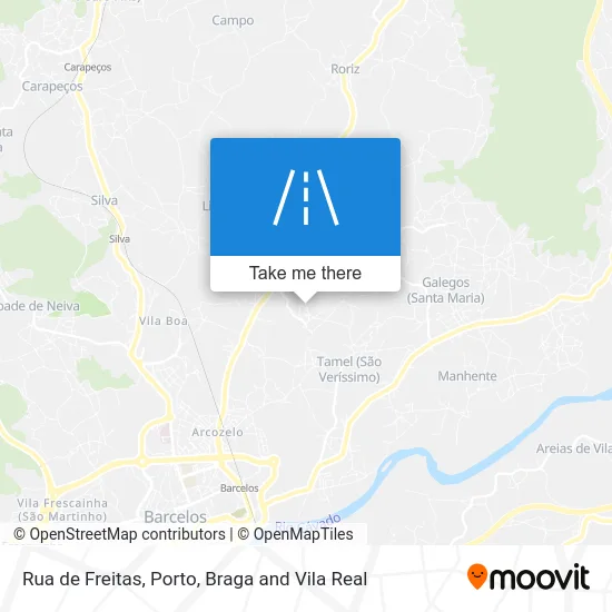 Rua de Freitas map