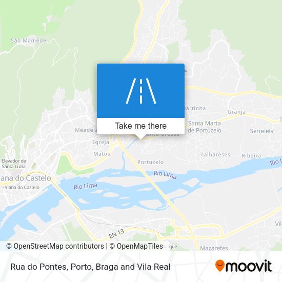 Rua do Pontes mapa