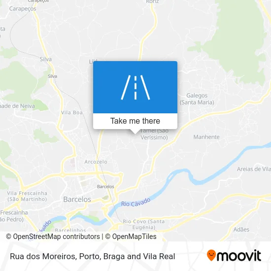 Rua dos Moreiros map