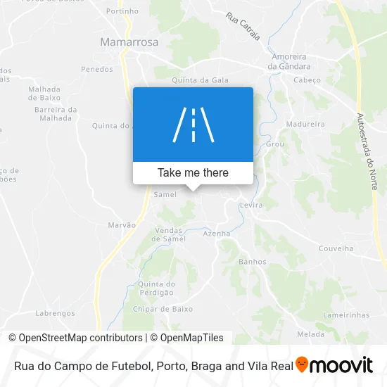 Rua do Campo de Futebol map