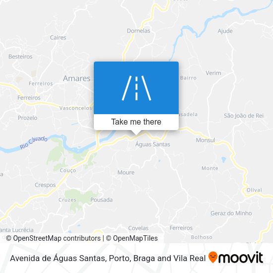 Avenida de Águas Santas map
