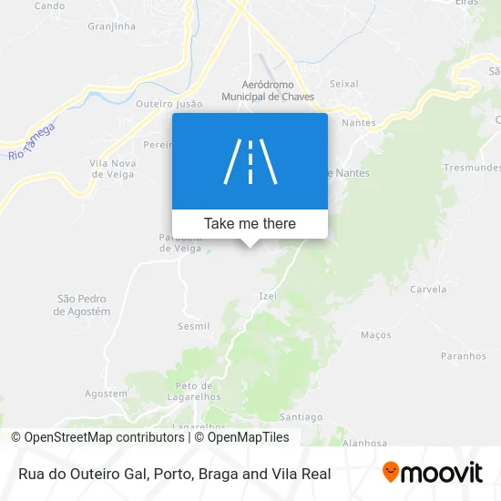 Rua do Outeiro Gal map