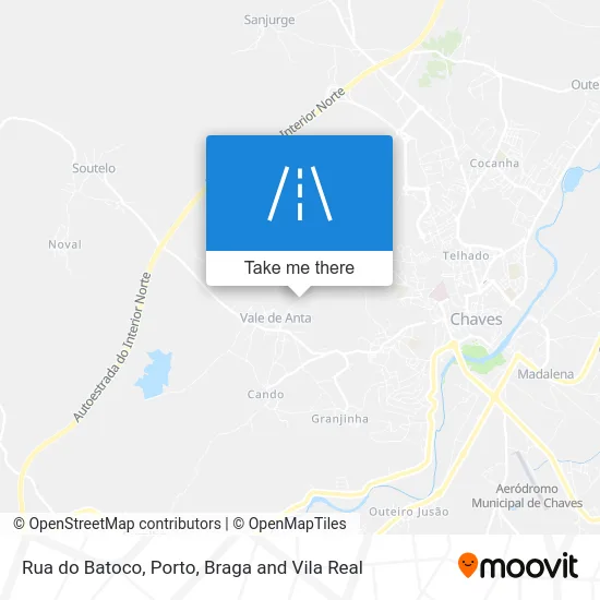 Rua do Batoco map
