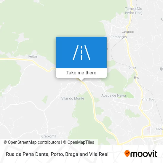 Rua da Pena Danta map