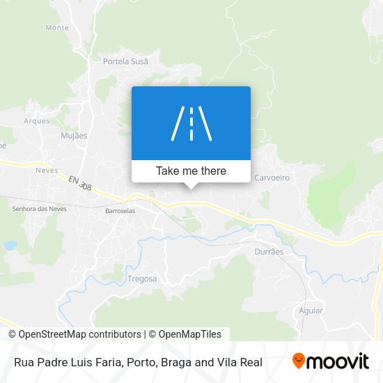 Rua Padre Luis Faria mapa