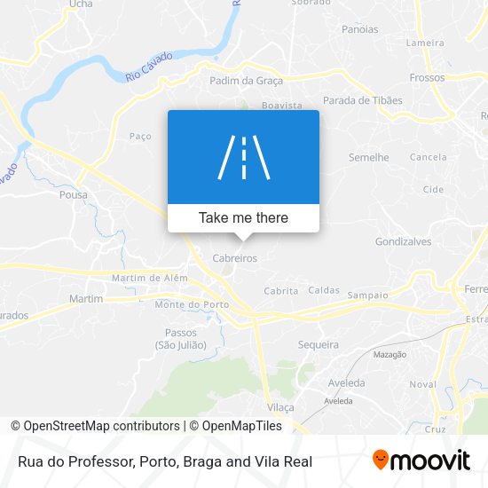 Rua do Professor mapa