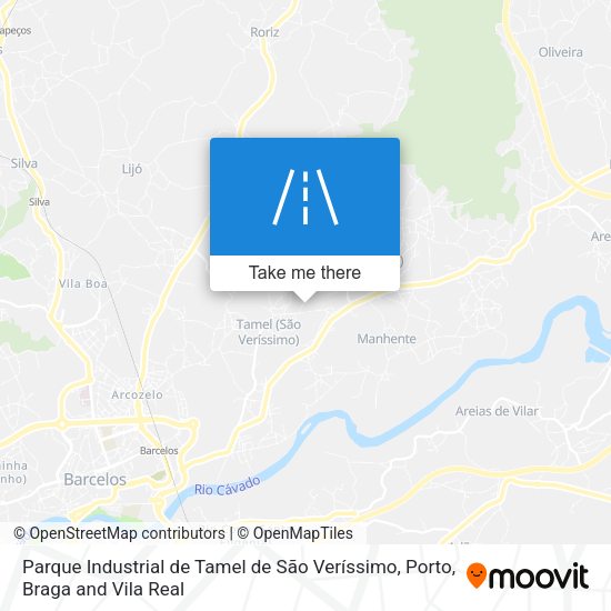 Parque Industrial de Tamel de São Veríssimo map