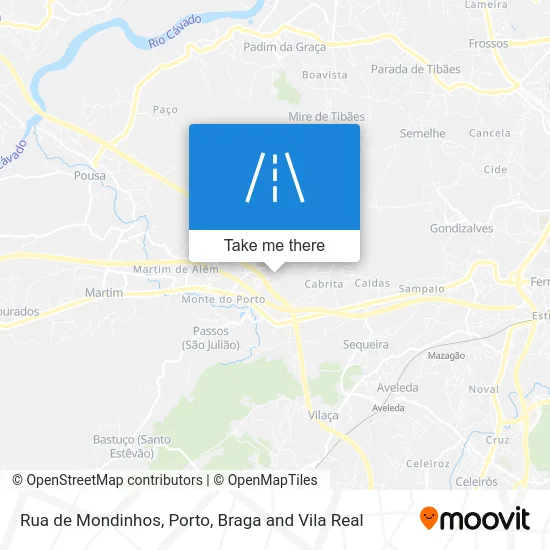 Rua de Mondinhos map