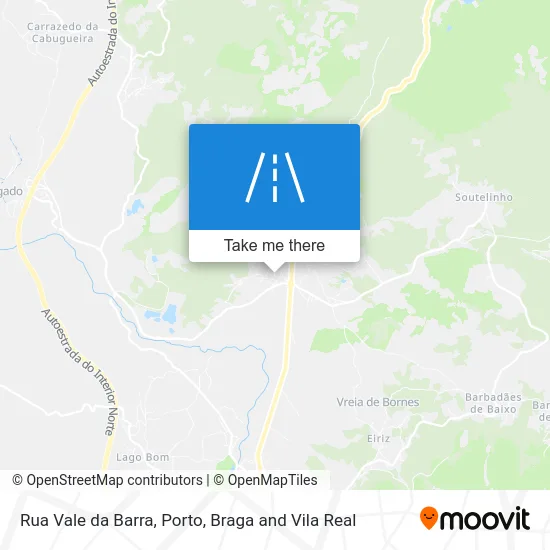 Rua Vale da Barra map