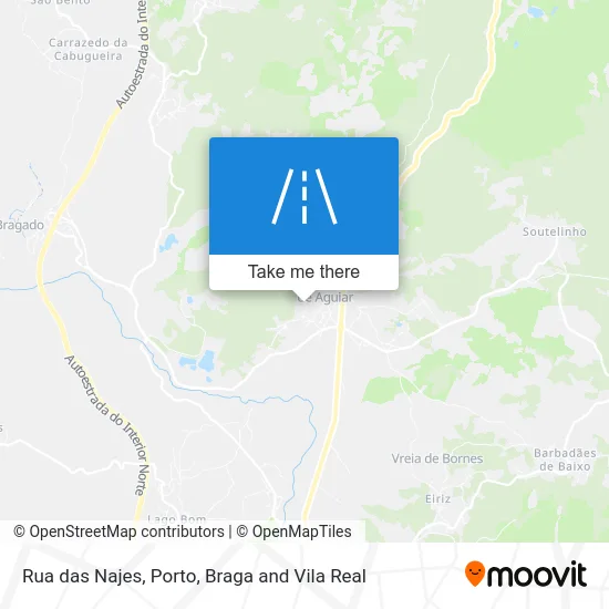 Rua das Najes map