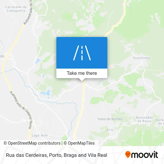 Rua das Cerdeiras map