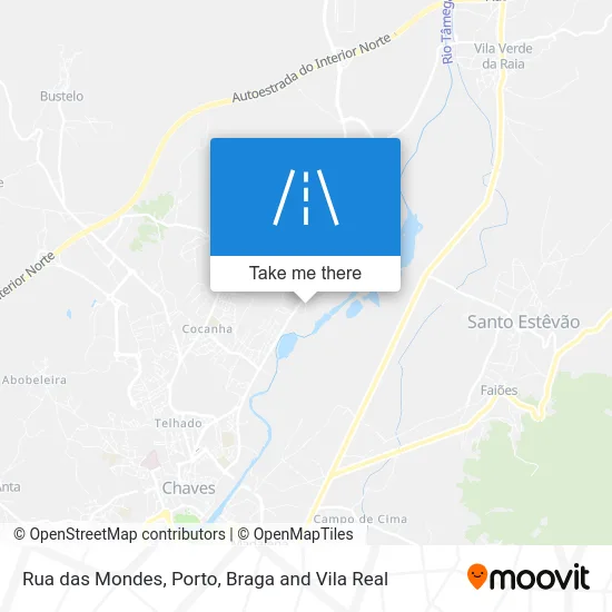 Rua das Mondes map