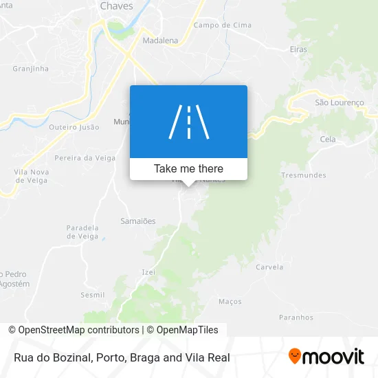 Rua do Bozinal map