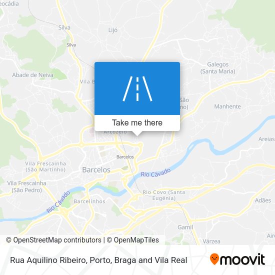 Rua Aquilino Ribeiro mapa