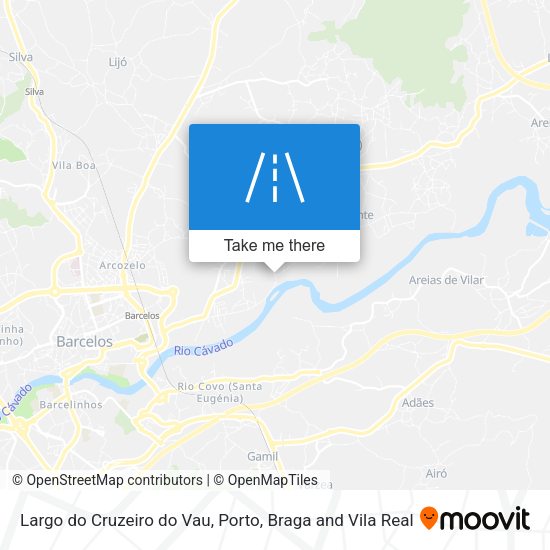 Largo do Cruzeiro do Vau mapa