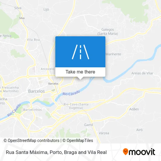 Rua Santa Máxima map