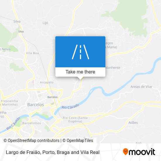 Largo de Fraião mapa