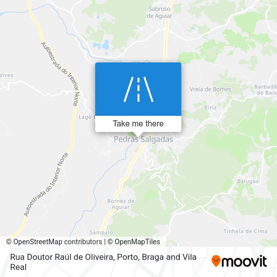 Rua Doutor Raúl de Oliveira mapa