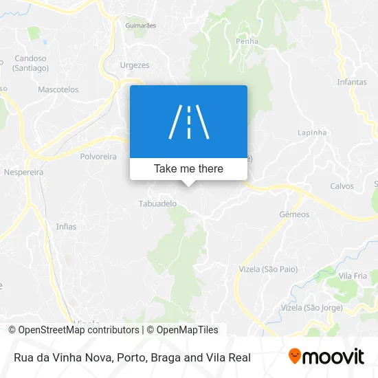 Rua da Vinha Nova map