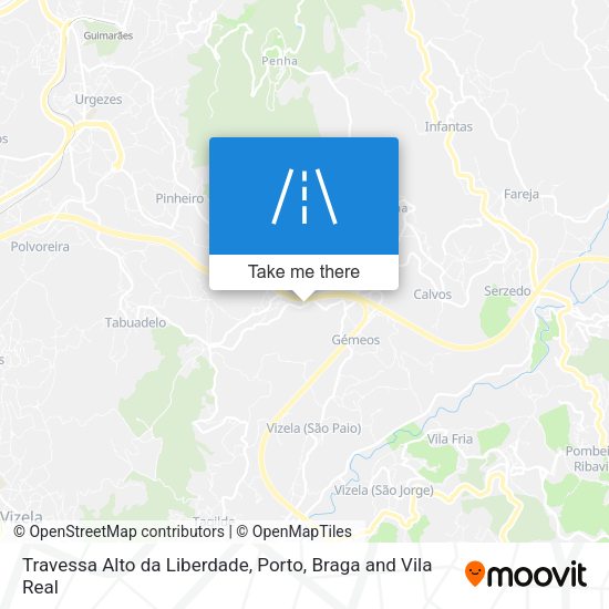 Travessa Alto da Liberdade mapa