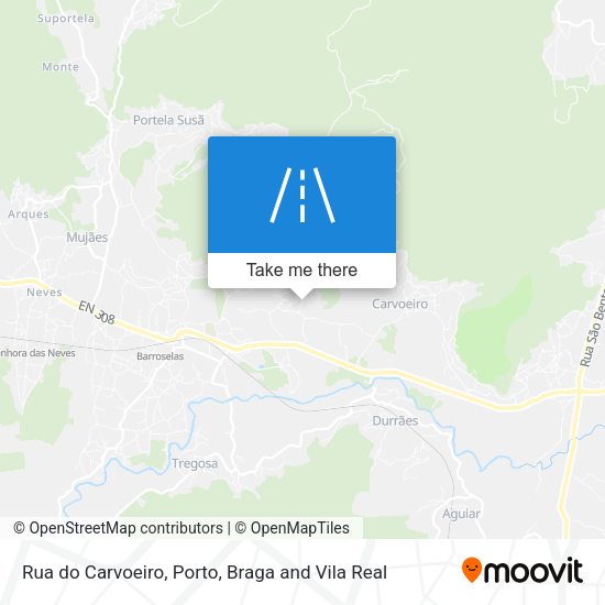 Rua do Carvoeiro mapa