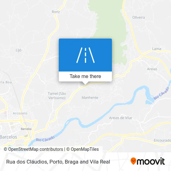 Rua dos Cláudios map