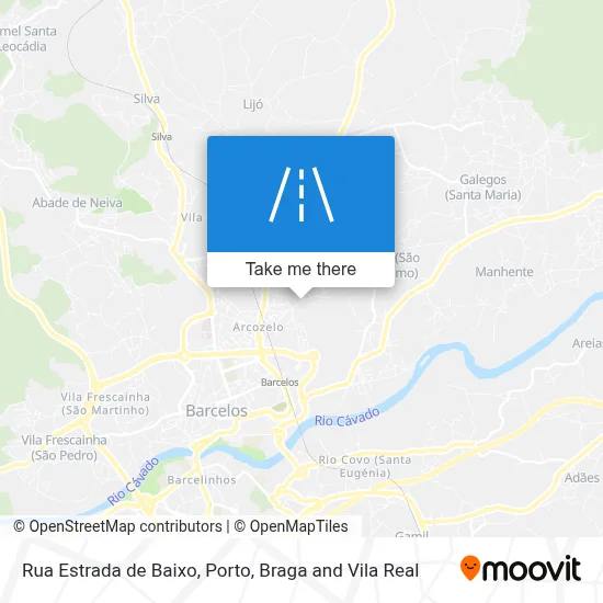 Rua Estrada de Baixo map