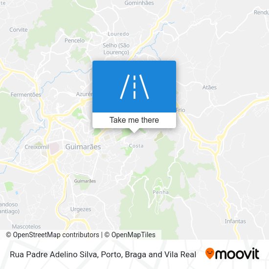 Rua Padre Adelino Silva mapa