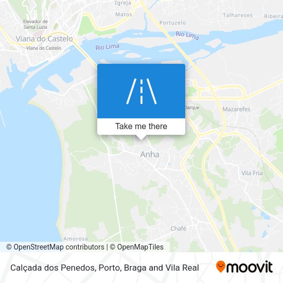 Calçada dos Penedos map