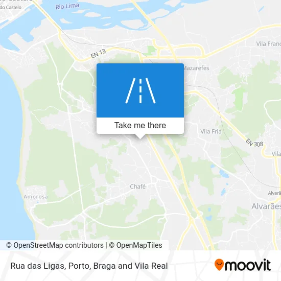 Rua das Ligas map