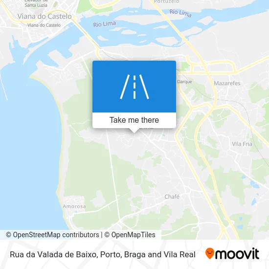 Rua da Valada de Baixo map