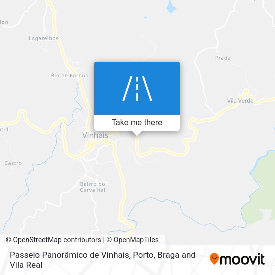 Passeio Panorâmico de Vinhais mapa