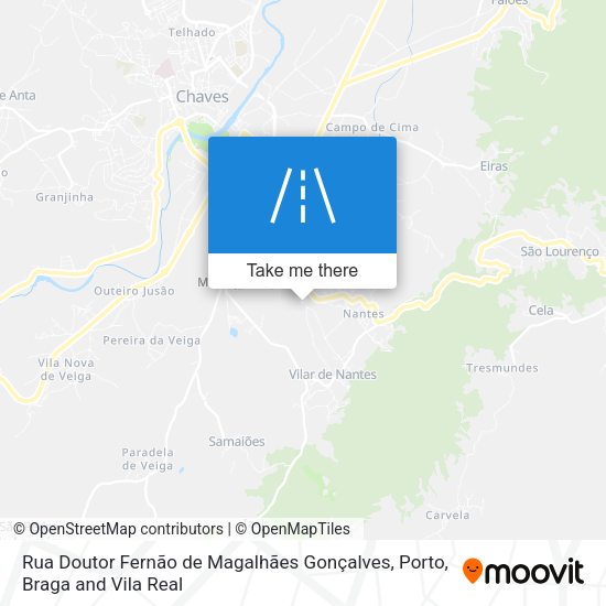 Rua Doutor Fernão de Magalhães Gonçalves mapa