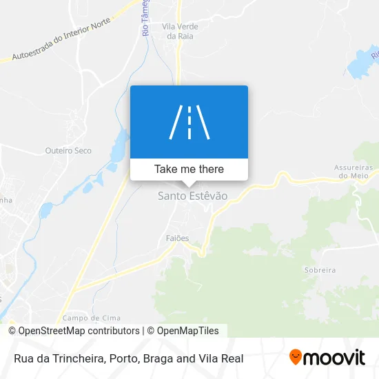 Rua da Trincheira map