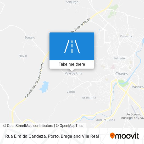 Rua Eira da Candeza map