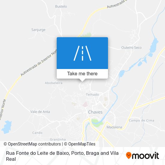 Rua Fonte do Leite de Baixo map