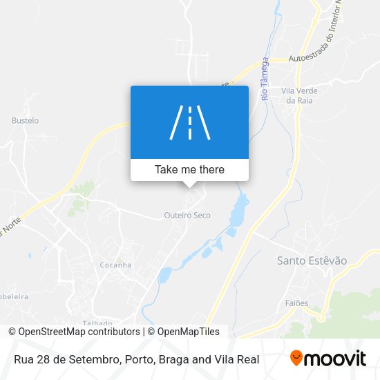 Rua 28 de Setembro mapa