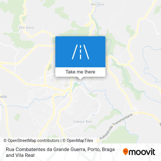 Rua Combatentes da Grande Guerra mapa